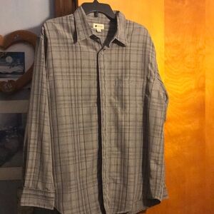 Gray Plaid Men's Shirt